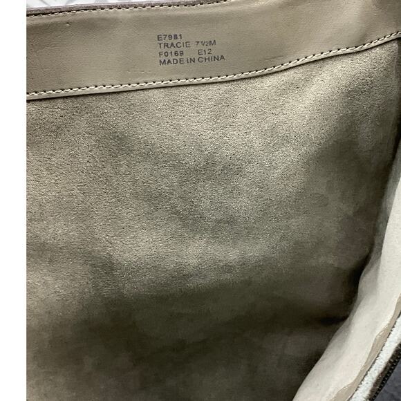 Calvin Klein Tracie Double Strap Silver Buckle Gray Tall Riding Boots Women 7.5 - Picture 11 of 11